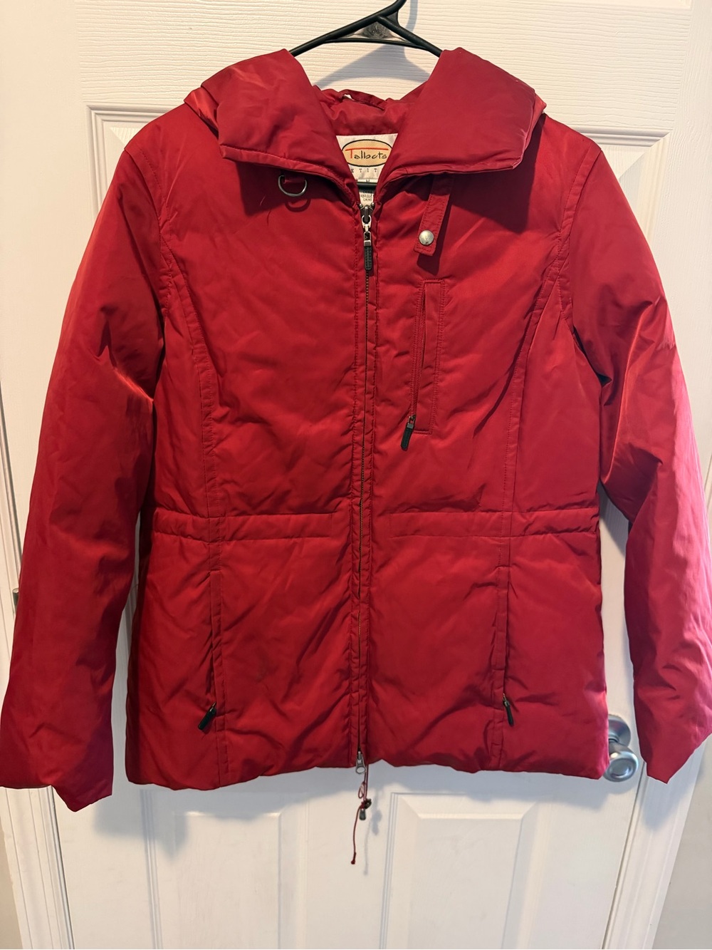 Talbots Red Insulated Quilted Puffer Jacket